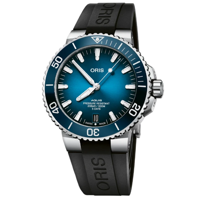 ORIS 豪利時 Aquis 時間之海系列 Calibre 400 五日鍊 機械腕錶 雙11 特惠(0140077634135-0742474EB)