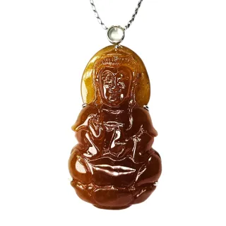 【文華珠寶】翡翠冰種紅翡翠觀音玉墜 不含鍊(觀音玉墜)