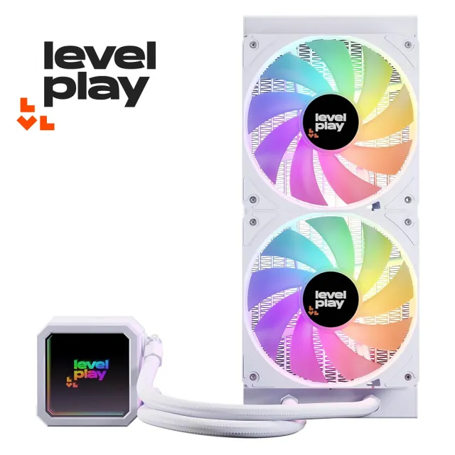 【Levelplay】銳玩 CL240 240mm ARGB 水冷 白(CL240 ARGB)