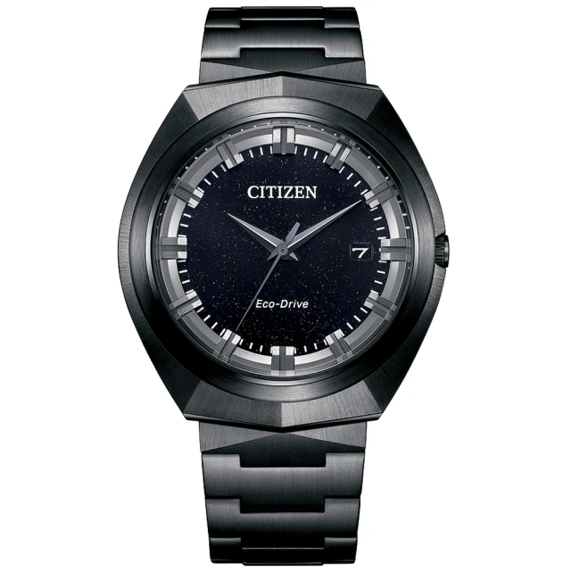 CITIZEN 星辰 GENTS系列 台灣限量 光動能無際星輝E365腕錶/魅力黑42.5mm(BN1015-52E)