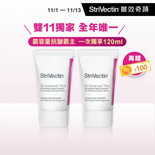 【StriVectin 皺效奇蹟】NIA 114 超級意外胜肽皺效霜 60ml 雙11(買1送1)