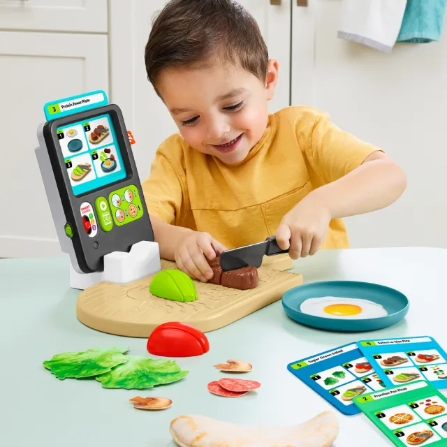 【Fisher price 費雪】趣味外送美食組(家家酒/交換禮物/兒童玩具/廚房玩具)
