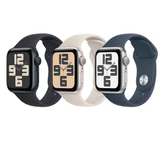 【Apple】Apple Watch SE 2024 GPS 44mm(鋁金屬錶殼搭配運動型錶帶)