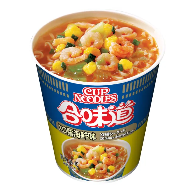 【NISSIN 日清】合味道 海鮮味杯麵 6入組(海鮮/XO醬/香辣/咖哩/酸辣蝦)
