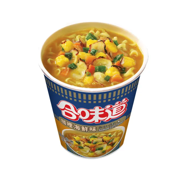 【NISSIN 日清】合味道 海鮮味杯麵 6入組(海鮮/XO醬/香辣/咖哩/酸辣蝦)