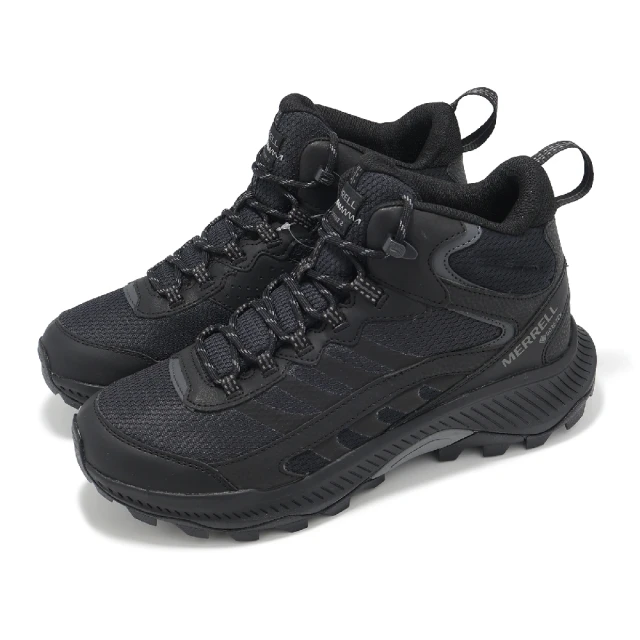 MERRELL 戶外鞋 Speed Strike 2 Mid GTX 男鞋 黑 防水 中筒 抓地 戶外 登山鞋(ML037817)