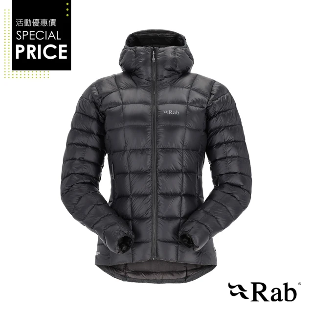 RAB Mythic Alpine Jacket Wmns 神話輕量羽絨連帽外套 女款 黑色 #QDB46