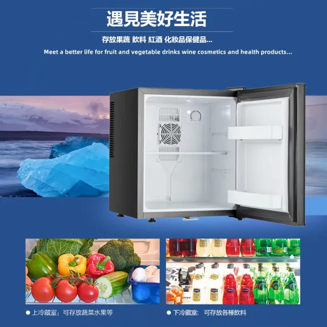 【LEZUN 樂尊】110V 半導體小冰箱 酒店冷藏櫃(保鮮冷藏櫃/飲料櫃/冰吧/留樣櫃)