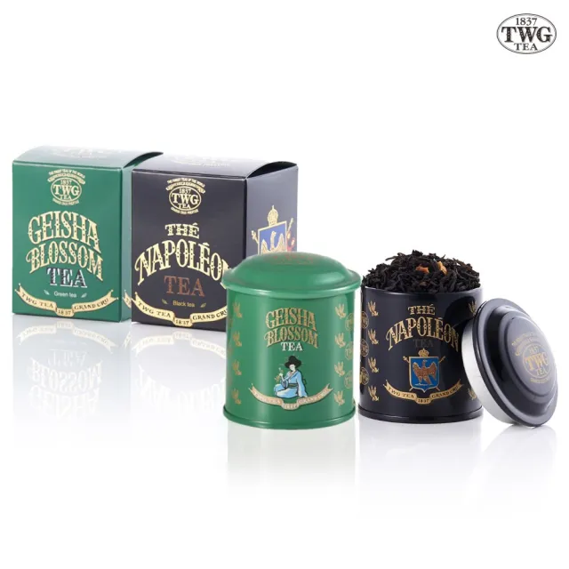 【TWG Tea】迷你茶罐雙入組 拿破崙探險茶20g+蝴蝶夫人之茶20g/罐