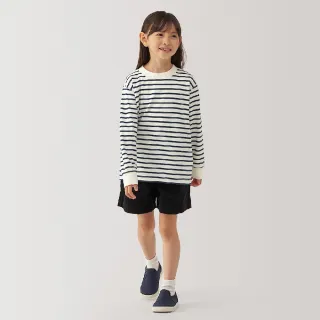 【MUJI 無印良品】兒童起毛柔滑圓領長袖T恤(共6色)