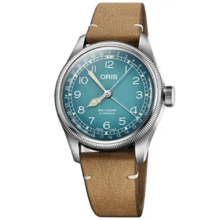 【ORIS 豪利時】Cervo Volante 聯名機械腕錶 聖誕節 禮物 送禮(0175477794065-Set)