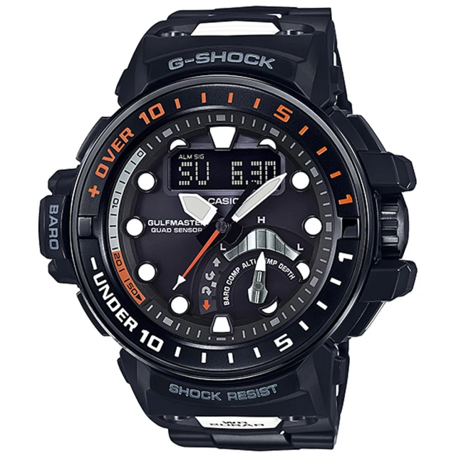 CASIO 卡西歐 G-SHOCK 太陽能電波潛水腕錶 雙12 特惠(GWN-Q1000MC-1A)