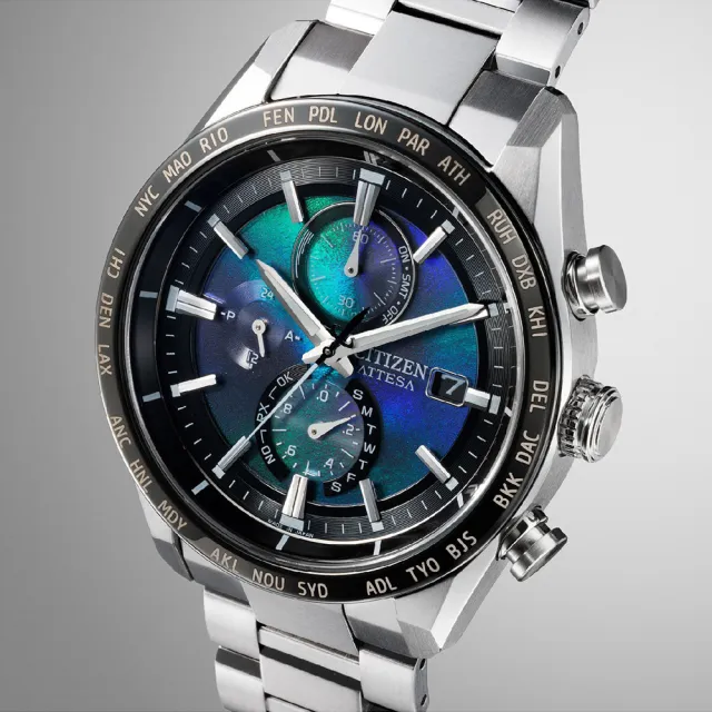 【CITIZEN 星辰】GENTS系列 千彩之海限定  光動能全球電波對時錶/42mm(AT8188-64L)