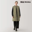【MUJI 無印良品】女輕量羽絨抗靜電內裏無領長版背心(共3色)