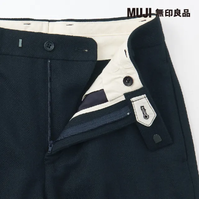 【MUJI 無印良品】MUJI Labo女羊毛混直筒褲(共3色)
