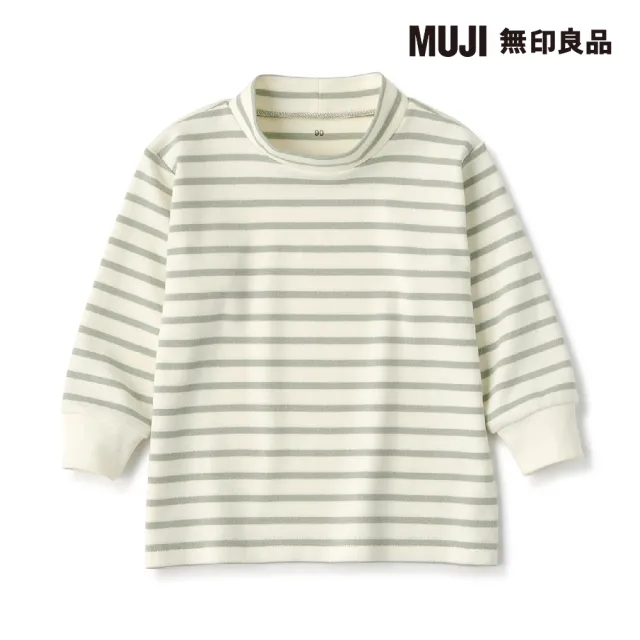 【MUJI 無印良品】幼兒起毛柔滑半高領長袖T恤(共6色)