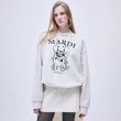 【MARDI MERCREDI】印花大學TEE 多色 經典臘腸狗 珍珠項鍊 純棉 SWEATSHIRT SWING THE TAIL DDANJI