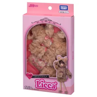 【TAKARA TOMY】Licca 莉卡娃娃 配件 LW-07 毛絨熊熊睡衣服裝組