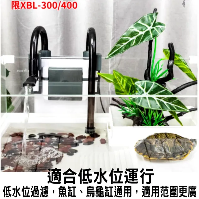 【SUNSUN 森森】除油膜外掛圓筒過濾器 桶式過濾器附濾材水草缸最愛(110V台灣公司貨 XBL400)