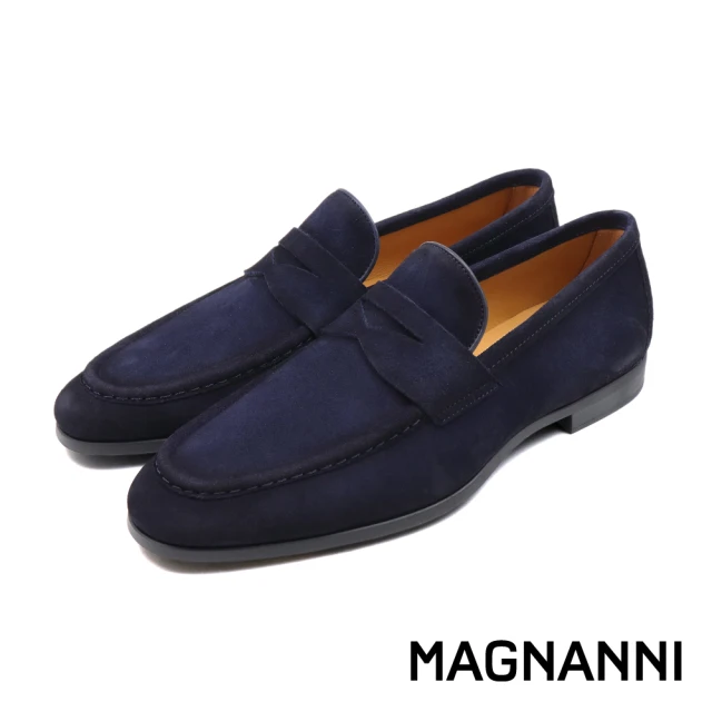 MAGNANNI 西班牙原廠絨面便士樂福鞋 海軍藍(25617-NAVYS)