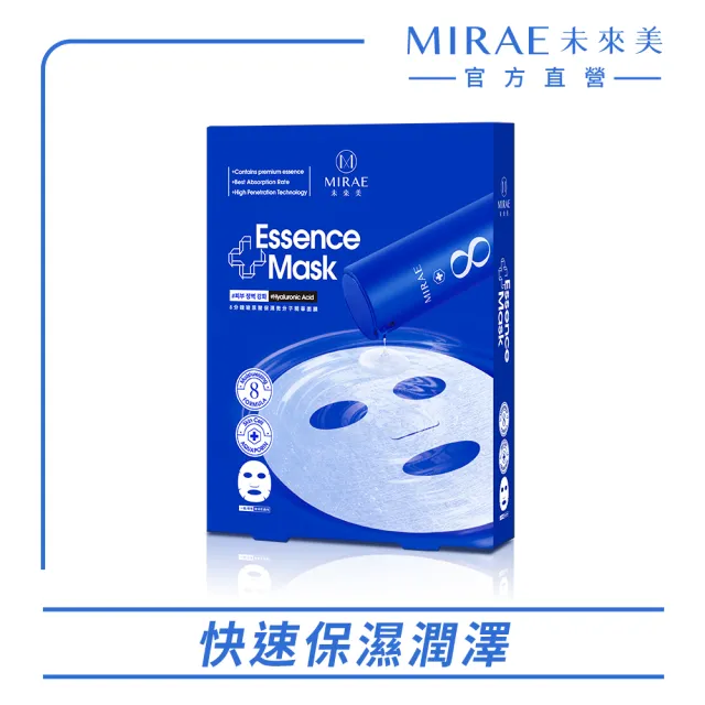 【MIRAE 未來美】微分子精華面膜(保濕/補水)