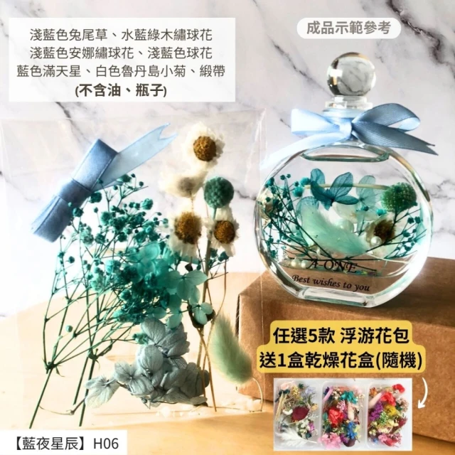 A-ONE 匯旺 浮游花DIY材料包 乾燥花束材料包 小卡片 浮游花 乾燥花 永生花 不凋花 裝飾 DIY H06