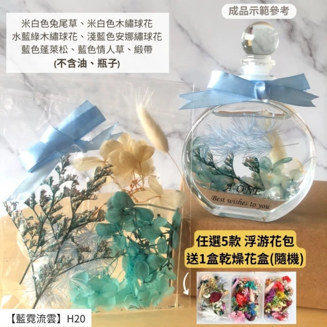 A-ONE 匯旺 浮游花DIY材料包 乾燥花材料包 滿天星 聖誕節 情人節永生花 馴鹿草 浮游花材 滿天星 H20