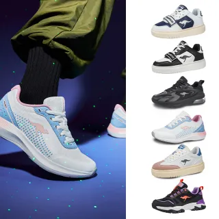 【KangaROOS】女鞋 ARENA 美式休閒鞋 輕量止滑 厚底增高(兩色任選)