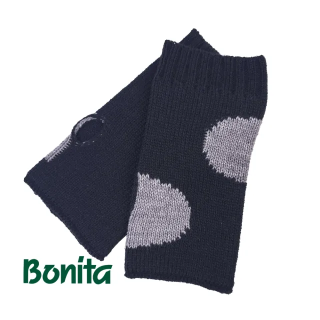 【Bonita 葆倪】大圓點無指毛線手套-962-4520(日本進口手套)
