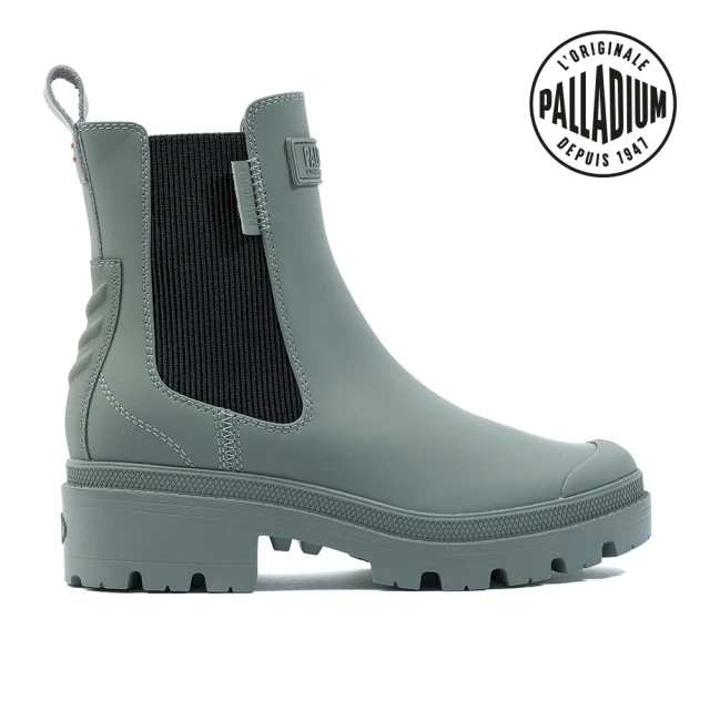 Palladium PALLABASE CHE ARMY R防潑水切爾西靴/女靴子/休閒鞋/女鞋-灰綠(98866-381-M)