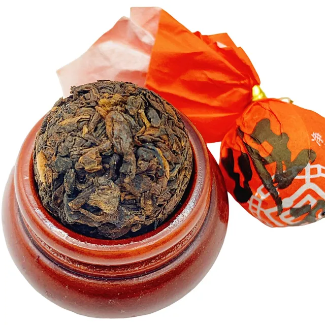【藏古祥館】300年古樹料 班章普洱龍珠(熟茶 小餅茶 普洱 猛海 龍珠)
