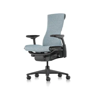 【Herman Miller】Embody 全功能 - 黑框淺藍布｜中厚布款｜世代家具｜原廠授權代理商(人體工學椅/電腦椅)