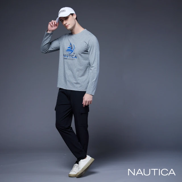 NAUTICA 男裝 休閒多口袋長褲(黑色)