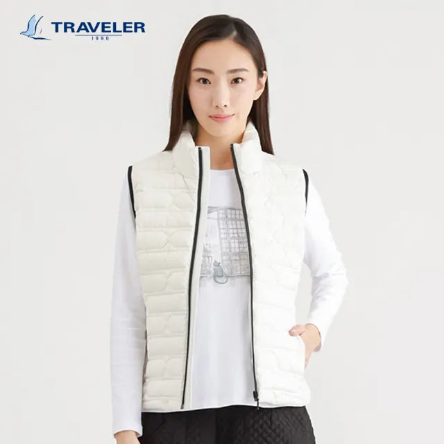 【TRAVELER 旅行者】女款防風撥水羽絨背心|242TR309(防風/撥水/羽絨背心)