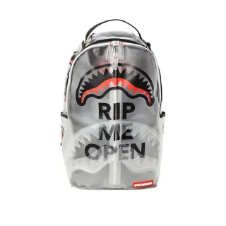 【SPRAYGROUND】OPEN THE LOVE磨砂半透明鯊魚大容量後背包(白色)