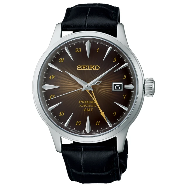 SEIKO 精工 PRESAGE 調酒師 GMT動力儲存機械錶/40.5mm雙11限定(4R34-00J0Q SSK039J1)