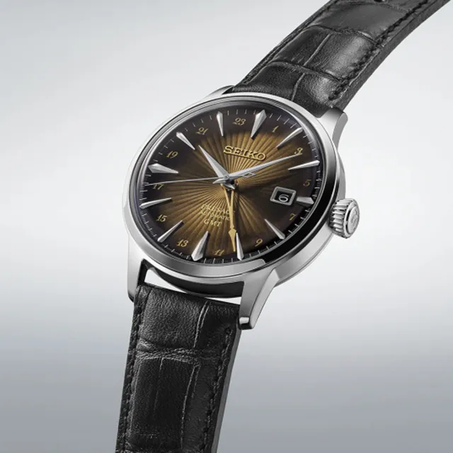 【SEIKO 精工】PRESAGE 調酒師 GMT動力儲存機械錶/40.5mm 父親節 (4R34-00J0Q SSK039J1)