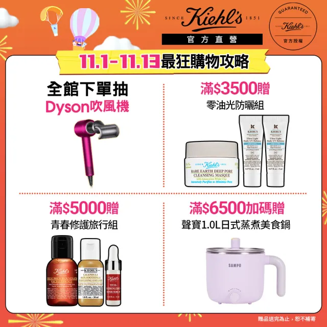 【Kiehl’s 契爾氏】官方直營 激光三酸煥膚精華液 30ml組(Kiehl’s/新品上市)