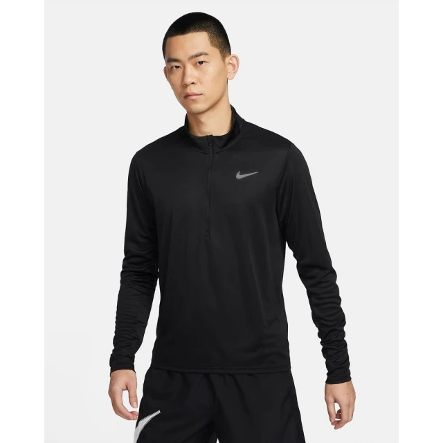 NIKE 耐吉 長袖上衣 訓練上衣 運動上衣 男款 AS M NK DF PACER TOP HZ 黑色(FQ2495010)