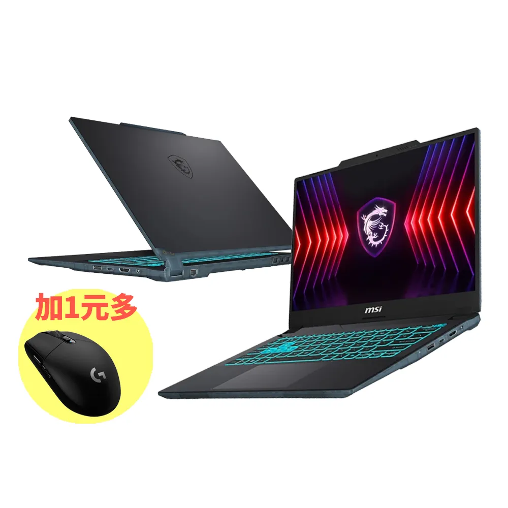 +1元 G304電競滑鼠★【MSI】14吋i5 RTX2050電競筆電(Cyborg 14/i5-13420H/16G/512G SSD/W11/027TW)