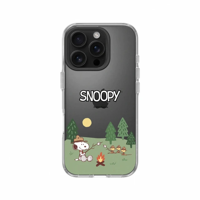 RHINOSHIELD 犀牛盾 iPhone 16系列 Clear透明防摔手機殼/史努比-露營趣(Snoopy)