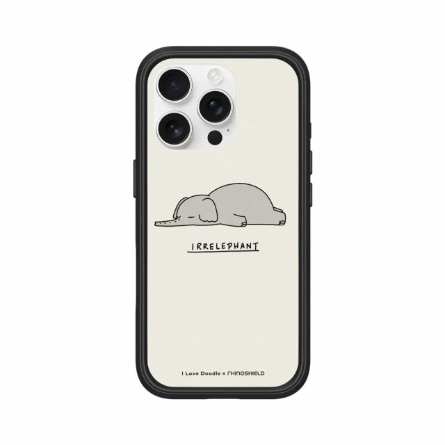 RHINOSHIELD 犀牛盾 iPhone 16系列 Mod NX MagSafe兼容 手機殼/大象(I Love Doodle)