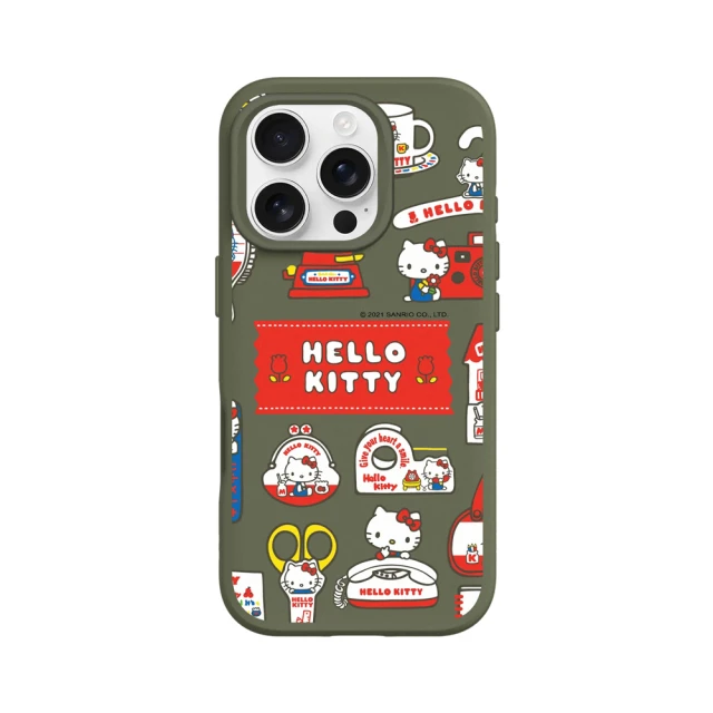 RHINOSHIELD 犀牛盾 iPhone 16系列 SolidSuit背蓋手機殼/Sticker-Hello Kitty生活小物(Hello Kitty)