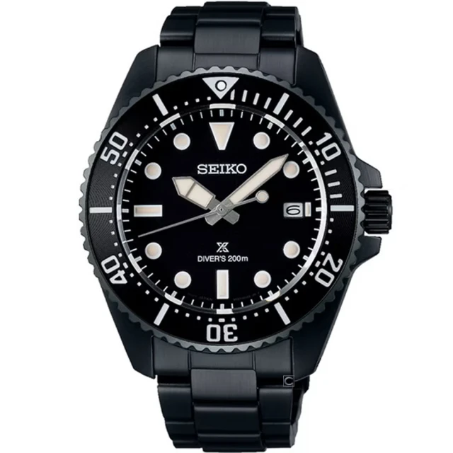 SEIKO 精工 PROSPEX 太陽能錶 200米防水 潛水錶 手錶 男錶-41mm(V157-00A0SD.SNE599P1)