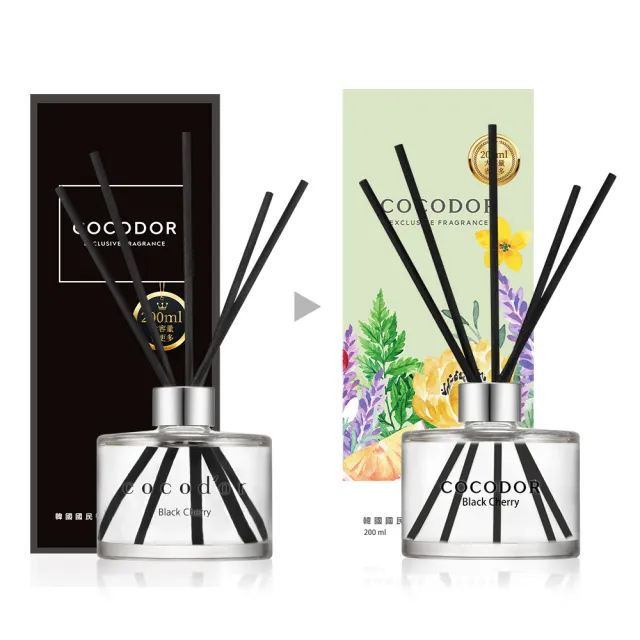 【cocodor】經典擴香瓶200ml+擴香補充瓶200ml(2+2超值組/原廠直營)