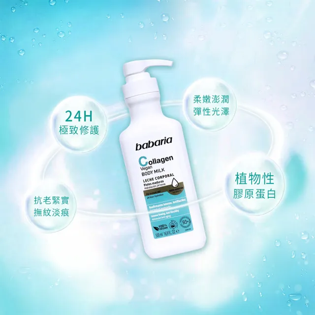 【babaria】保濕身體乳液500ml任選4入(玻尿酸/膠原蛋白)