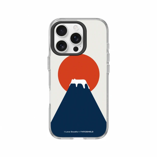 RHINOSHIELD 犀牛盾 iPhone 16系列 Clear透明防摔手機殼/I Love Doodle-富士山(I Love Doodle)