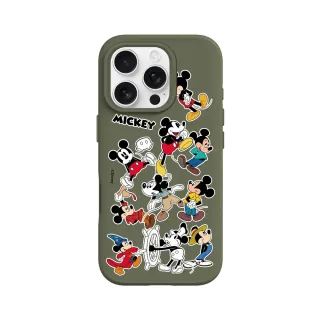 【RHINOSHIELD 犀牛盾】iPhone 16系列 SolidSuit背蓋手機殼/米奇系列-Sticker-各種米奇(迪士尼)