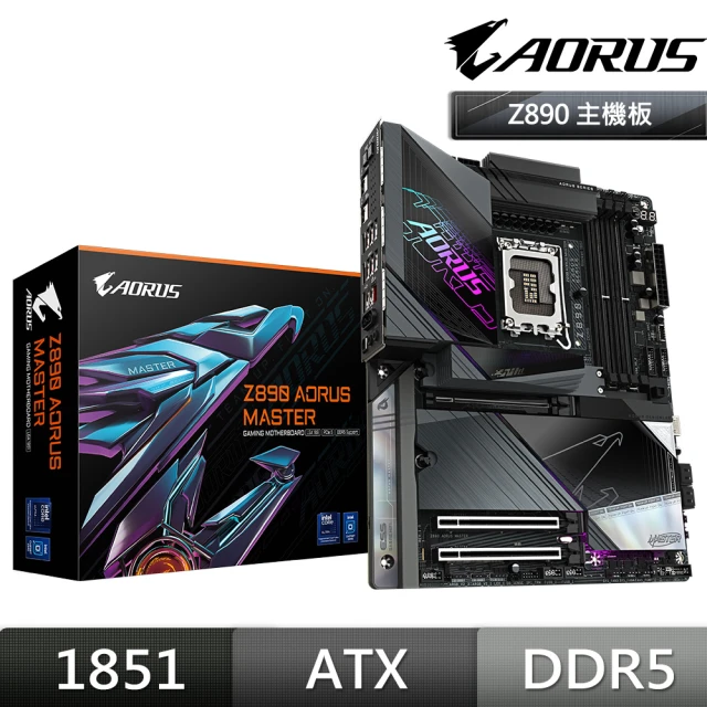 GIGABYTE 技嘉 Z890 AORUS MASTER DDR5 主機板+Intel Core Ultra 7 265K 20核 20緒