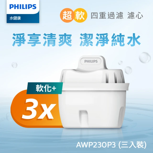 Philips 飛利浦 3in1超軟水濾心濾芯(三入-AWP230)